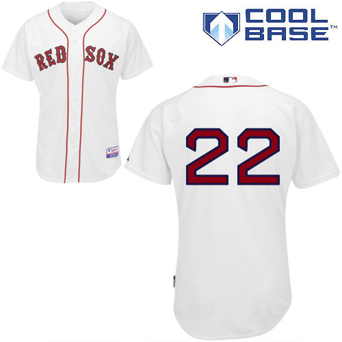 Felix Doubront #22 MLB Jersey-Boston Red Sox Men's Authentic Home White Cool Base Baseball Jersey